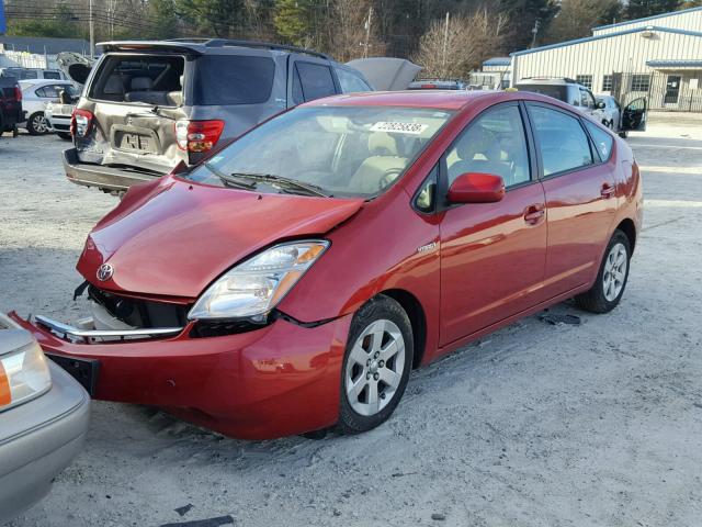 JTDKB20U997821636 - 2009 TOYOTA PRIUS RED photo 2