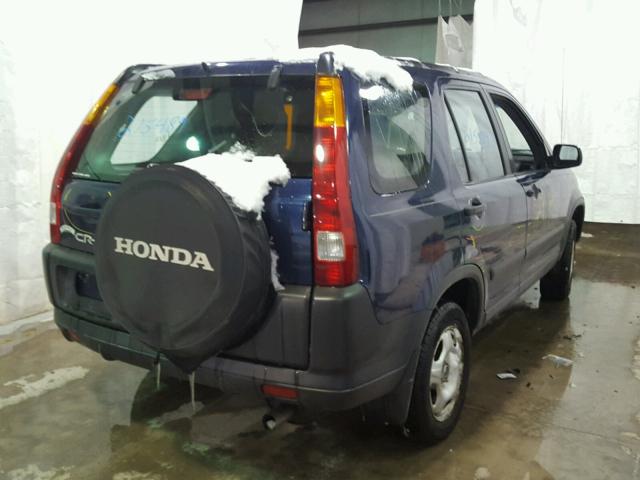 SHSRD78403U107463 - 2003 HONDA CR-V LX BLUE photo 4