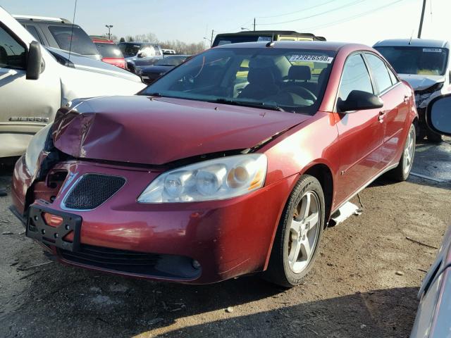 1G2ZG57N484141700 - 2008 PONTIAC G6 BASE RED photo 2