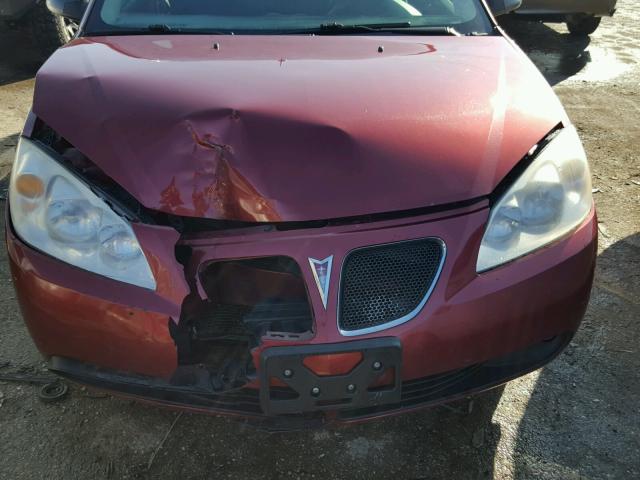 1G2ZG57N484141700 - 2008 PONTIAC G6 BASE RED photo 9