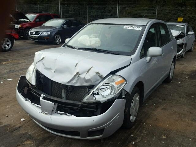 3N1BC1APXAL391442 - 2010 NISSAN VERSA S SILVER photo 2