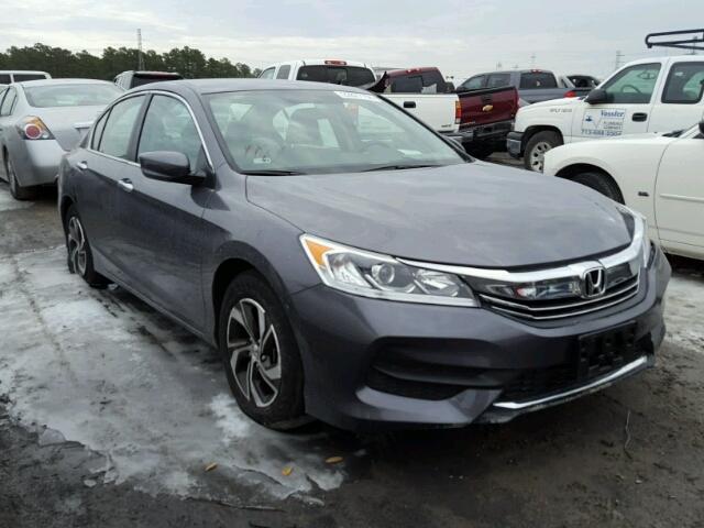 1HGCR2F30HA059654 - 2017 HONDA ACCORD LX GRAY photo 1