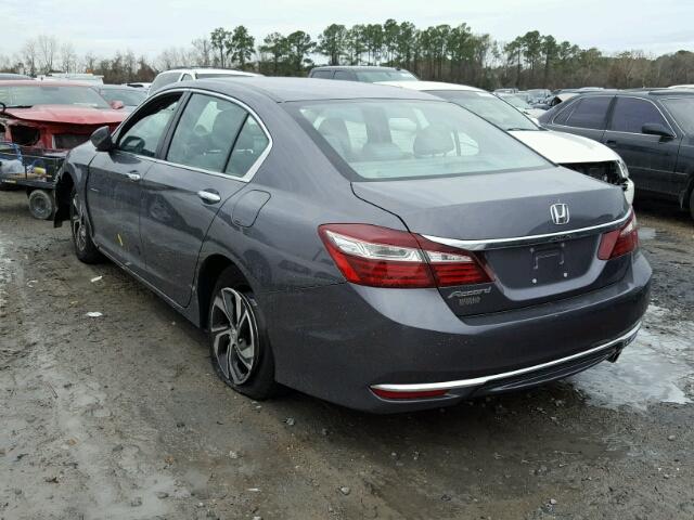 1HGCR2F30HA059654 - 2017 HONDA ACCORD LX GRAY photo 3