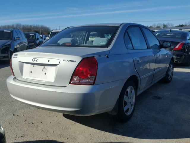 KMHDN46D16U222046 - 2006 HYUNDAI ELANTRA GL SILVER photo 4