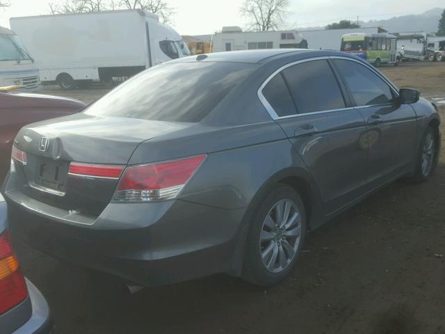 1HGCP2F87BA083829 - 2011 HONDA ACCORD EXL GRAY photo 4