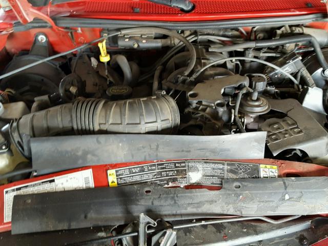 1FTYR14E91TA38587 - 2001 FORD RANGER SUP RED photo 7