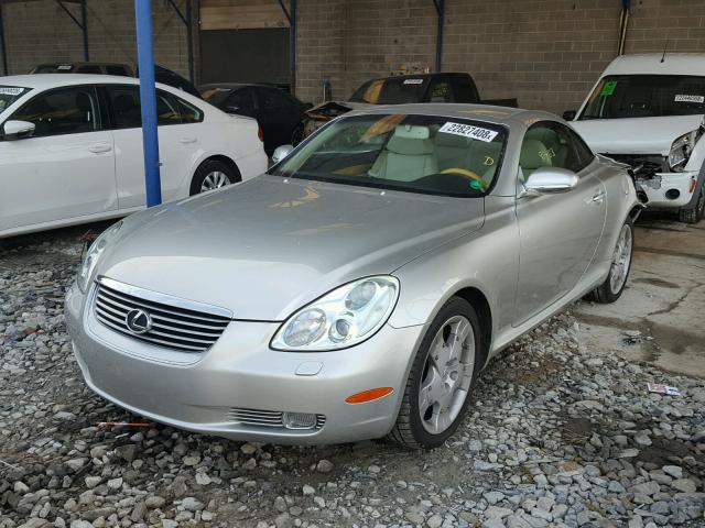 JTHFN48Y550071360 - 2005 LEXUS SC 430 SILVER photo 2