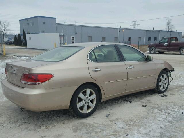 JTHBA30G855117418 - 2005 LEXUS ES 330 BEIGE photo 4