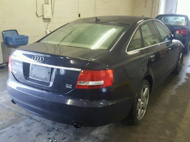 WAUDH74F98N104306 - 2008 AUDI A6 3.2 QUA BLUE photo 4