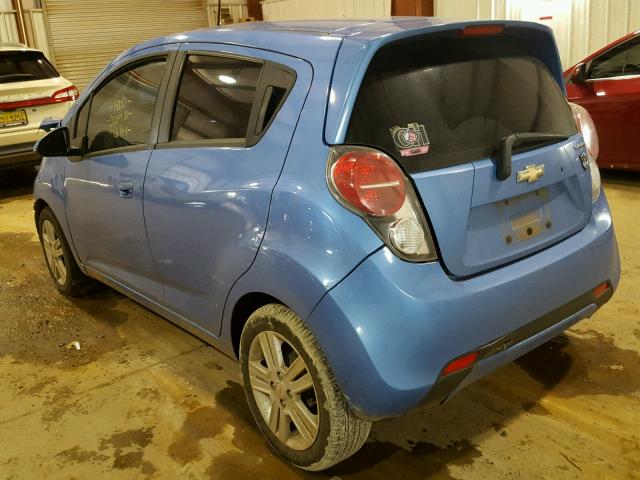 KL8CA6S92EC567527 - 2014 CHEVROLET SPARK LS BLUE photo 3