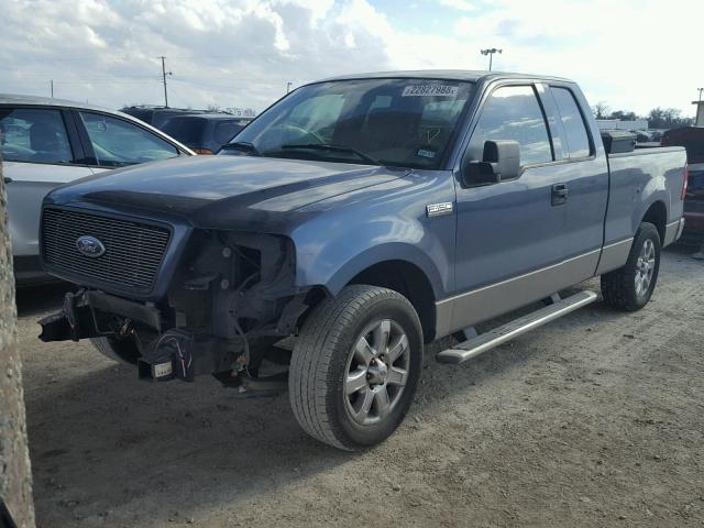 1FTRX12W04NC33556 - 2004 FORD F150 BLUE photo 2