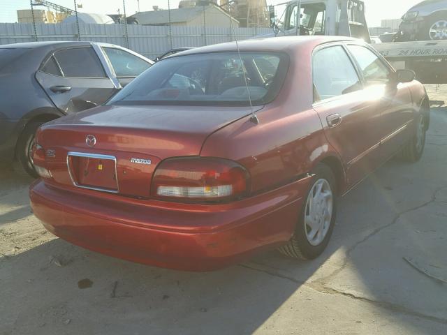 1YVGF22D2W5756542 - 1998 MAZDA 626 ES RED photo 4