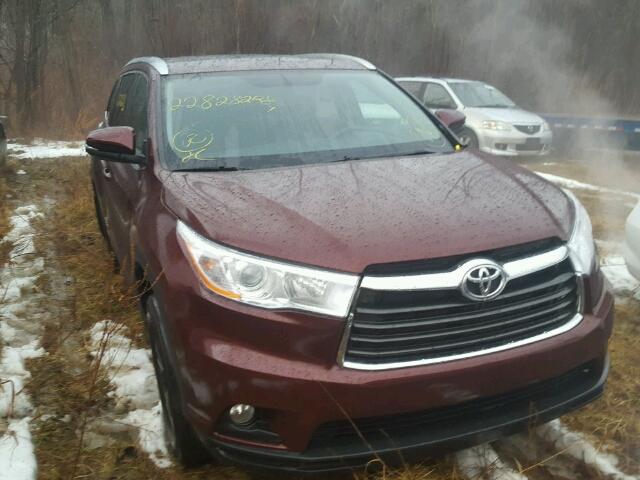 5TDJKRFH7GS342245 - 2016 TOYOTA HIGHLANDER BURGUNDY photo 9