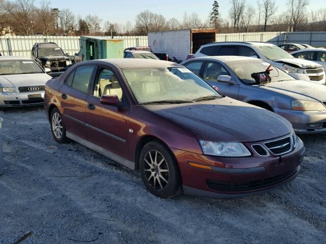 YS3FB49S441018414 - 2004 SAAB 9-3 LINEAR BURGUNDY photo 1