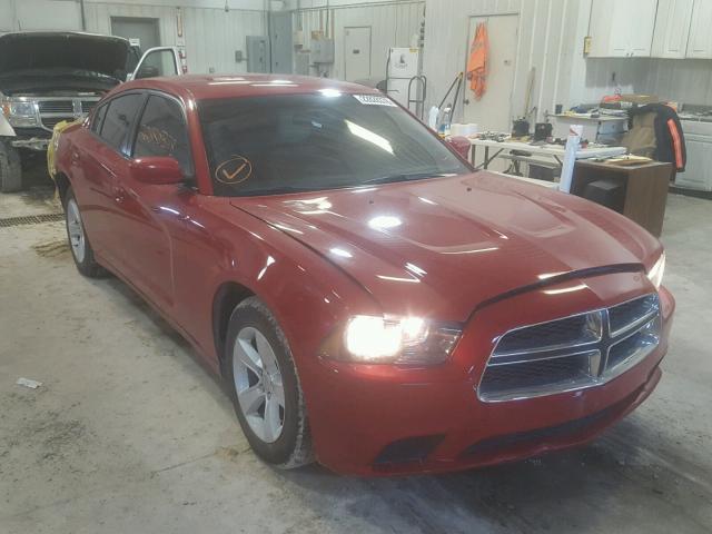 2C3CDXBG2DH571029 - 2013 DODGE CHARGER SE RED photo 1