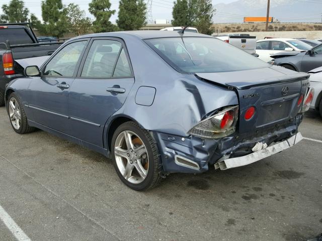 JTHBD192250096954 - 2005 LEXUS IS 300 BLUE photo 3