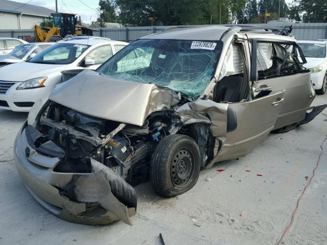 5TDZK23C17S014399 - 2007 TOYOTA SIENNA CE TAN photo 2