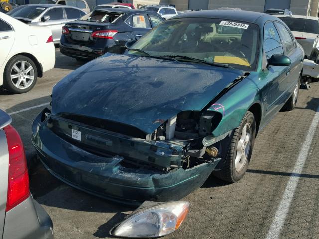 1FAFP55SXYA218164 - 2000 FORD TAURUS SES GREEN photo 2