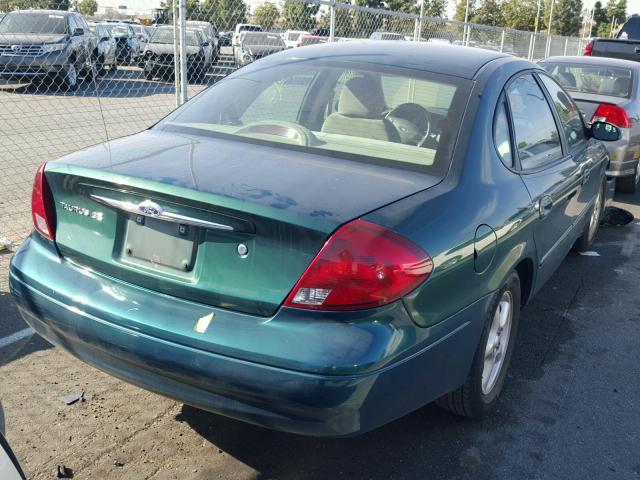 1FAFP55SXYA218164 - 2000 FORD TAURUS SES GREEN photo 4