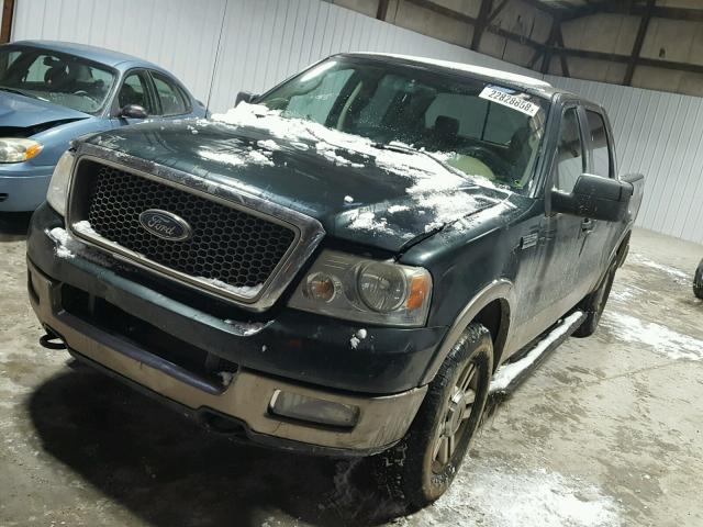 1FTPW14515KF06747 - 2005 FORD F150 SUPER GREEN photo 2