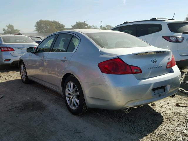 JNKBV61EX7M715974 - 2007 INFINITI G35 SILVER photo 3