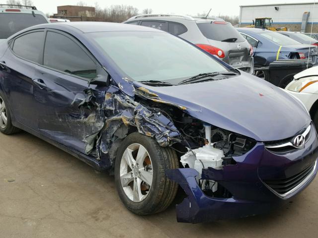 5NPDH4AE5DH310231 - 2013 HYUNDAI ELANTRA GL BLUE photo 1