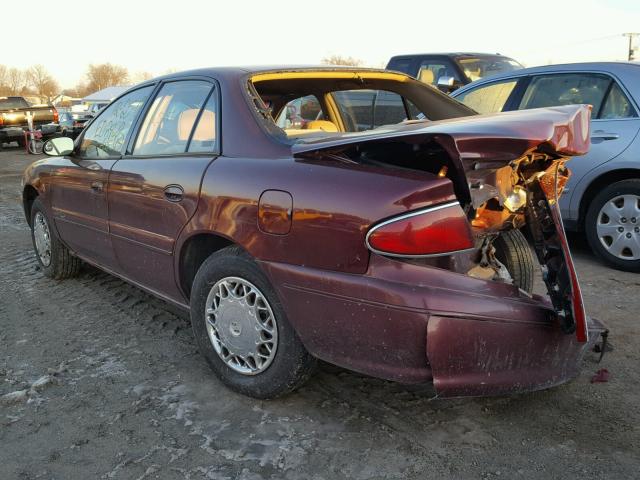 2G4WS52J321189673 - 2002 BUICK CENTURY CU BURGUNDY photo 3