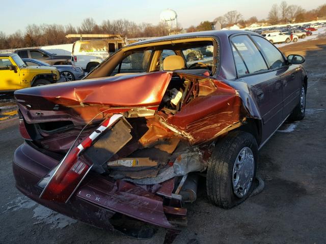 2G4WS52J321189673 - 2002 BUICK CENTURY CU BURGUNDY photo 4