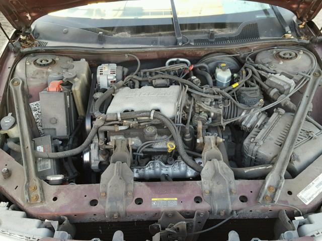 2G4WS52J321189673 - 2002 BUICK CENTURY CU BURGUNDY photo 7