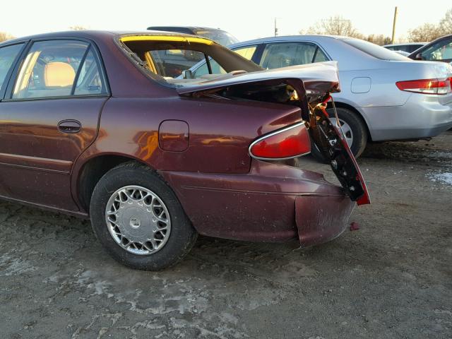 2G4WS52J321189673 - 2002 BUICK CENTURY CU BURGUNDY photo 9