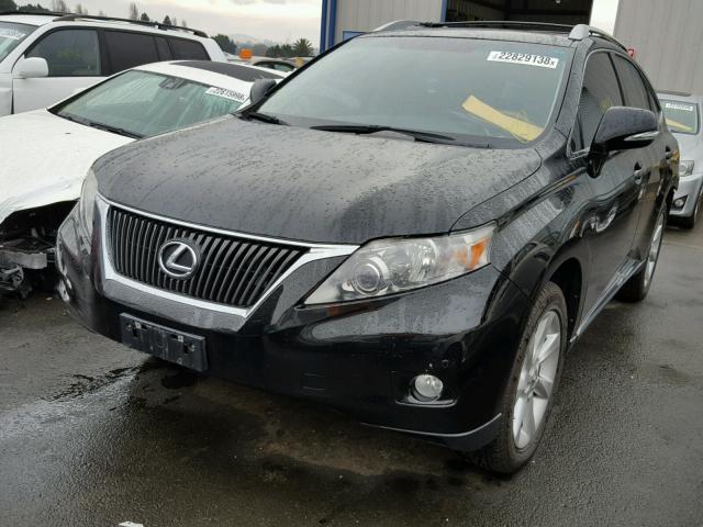 2T2BK1BA1AC073332 - 2010 LEXUS RX 350 BLACK photo 2