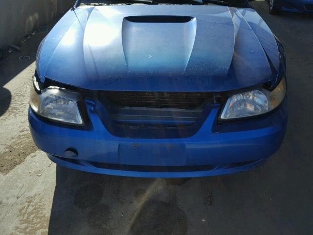 1FAFP4049YF165091 - 2000 FORD MUSTANG BLUE photo 9