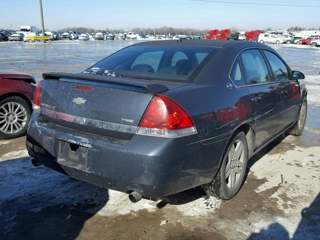 2G1WC583389161742 - 2008 CHEVROLET IMPALA LT BLUE photo 4