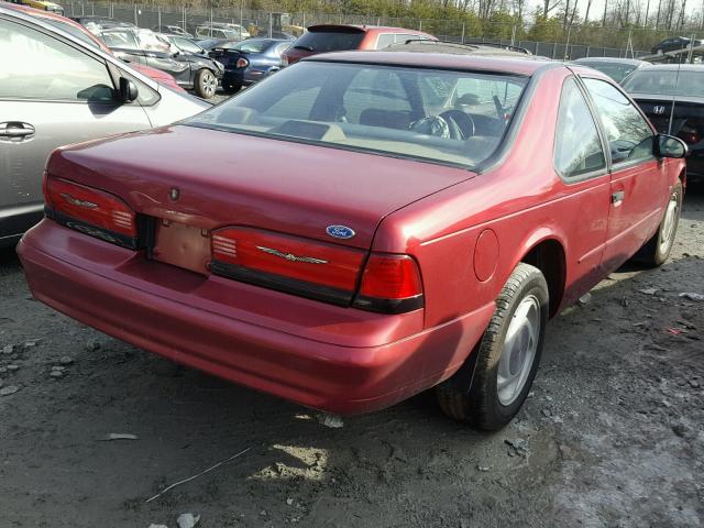 1FALP62WXRH207979 - 1994 FORD THUNDERBIR RED photo 4