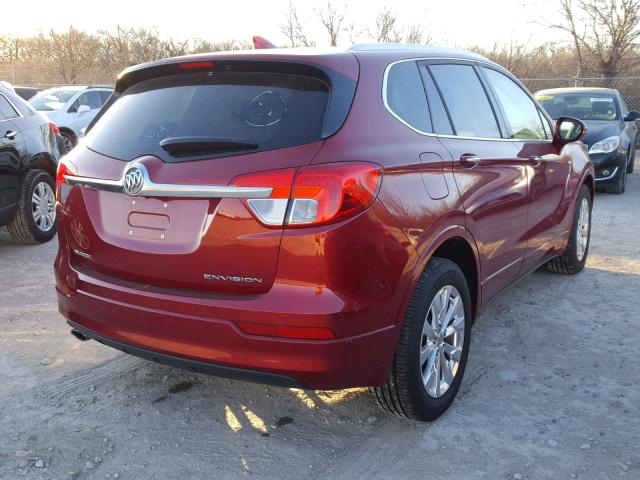 LRBFXBSA6HD085954 - 2017 BUICK ENVISION E RED photo 4