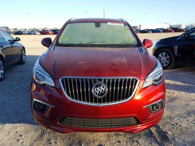 LRBFXBSA6HD085954 - 2017 BUICK ENVISION E RED photo 9