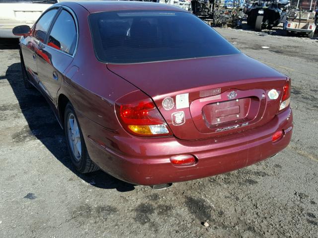 1G3GR64H924221129 - 2002 OLDSMOBILE AURORA MAROON photo 3