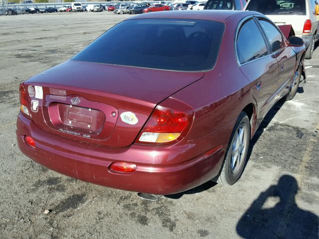 1G3GR64H924221129 - 2002 OLDSMOBILE AURORA MAROON photo 4