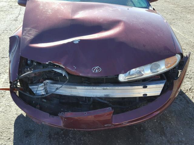 1G3GR64H924221129 - 2002 OLDSMOBILE AURORA MAROON photo 7