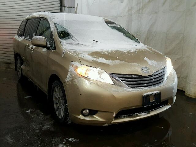 5TDDK3DC3CS032265 - 2012 TOYOTA SIENNA XLE GOLD photo 1