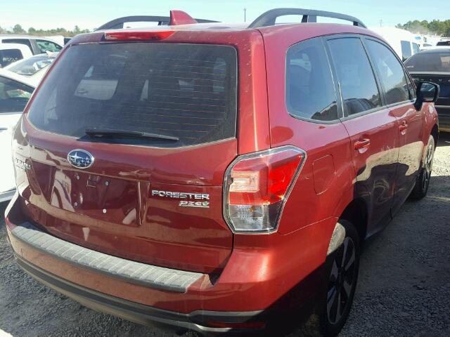 JF2SJABC0HH404157 - 2017 SUBARU FORESTER 2 RED photo 4