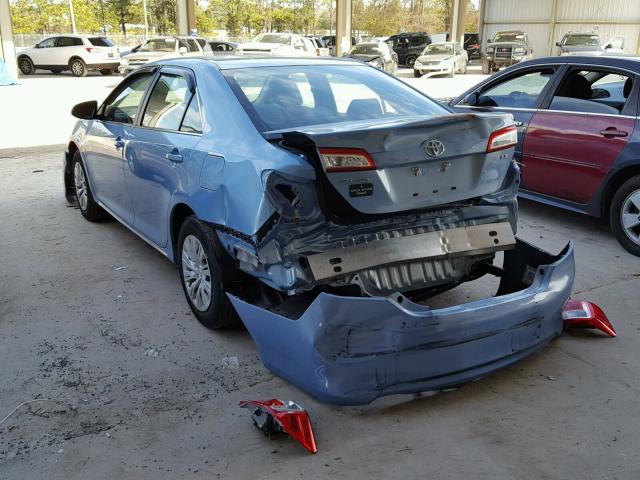 4T1BF1FK5EU761950 - 2014 TOYOTA CAMRY L BLUE photo 3