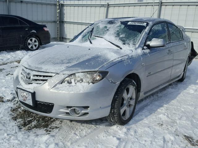 JM1BK323751349881 - 2005 MAZDA 3 S SILVER photo 2