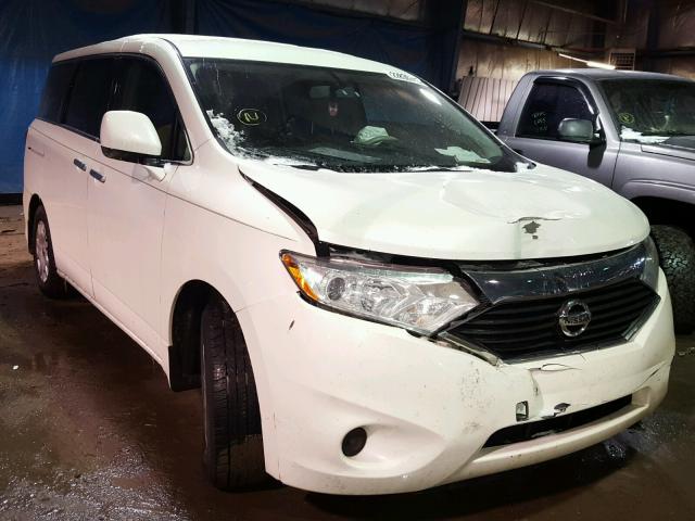 JN8AE2KP9C9051402 - 2012 NISSAN QUEST S WHITE photo 1