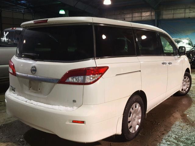 JN8AE2KP9C9051402 - 2012 NISSAN QUEST S WHITE photo 4