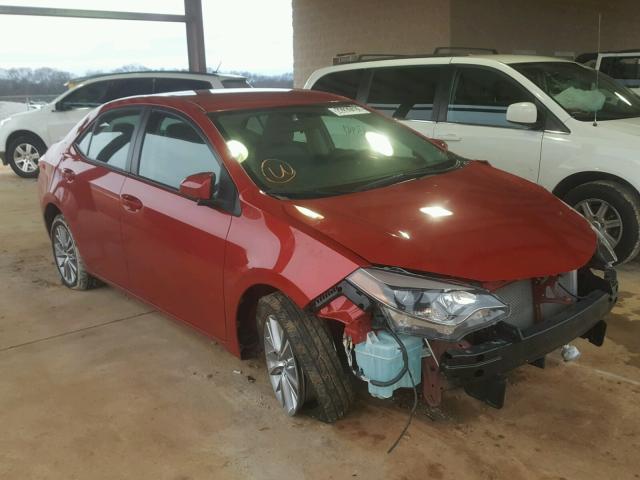 5YFBURHE0EP100095 - 2014 TOYOTA COROLLA L RED photo 1