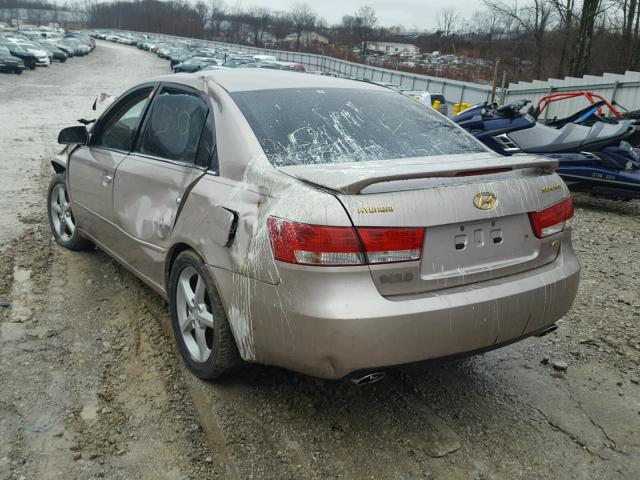 5NPEU46F16H007824 - 2006 HYUNDAI SONATA GLS SILVER photo 3