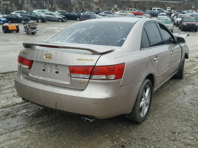 5NPEU46F16H007824 - 2006 HYUNDAI SONATA GLS SILVER photo 4