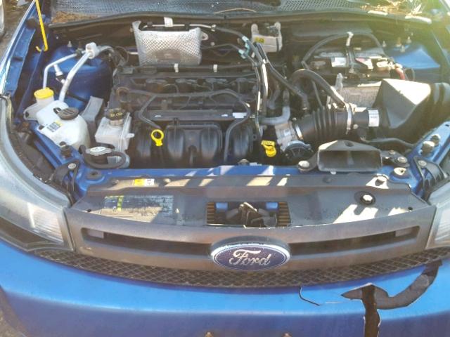 1FAHP3DN6AW213979 - 2010 FORD FOCUS SES BLUE photo 7