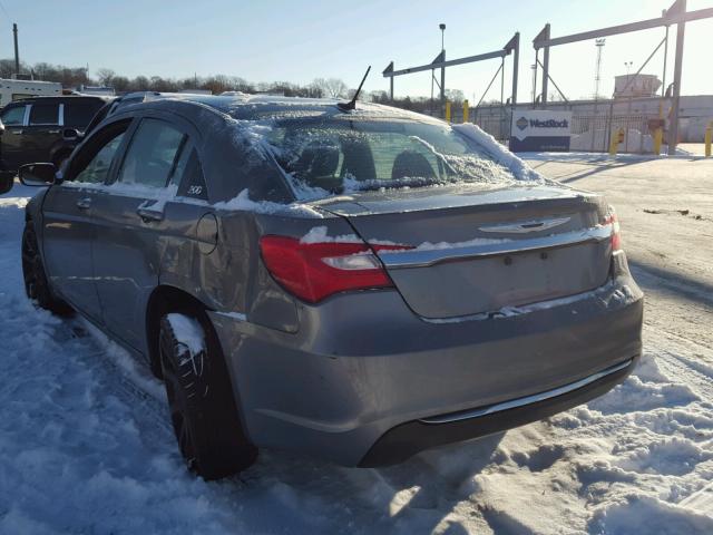 1C3CCBAB6CN236082 - 2012 CHRYSLER 200 LX GRAY photo 3